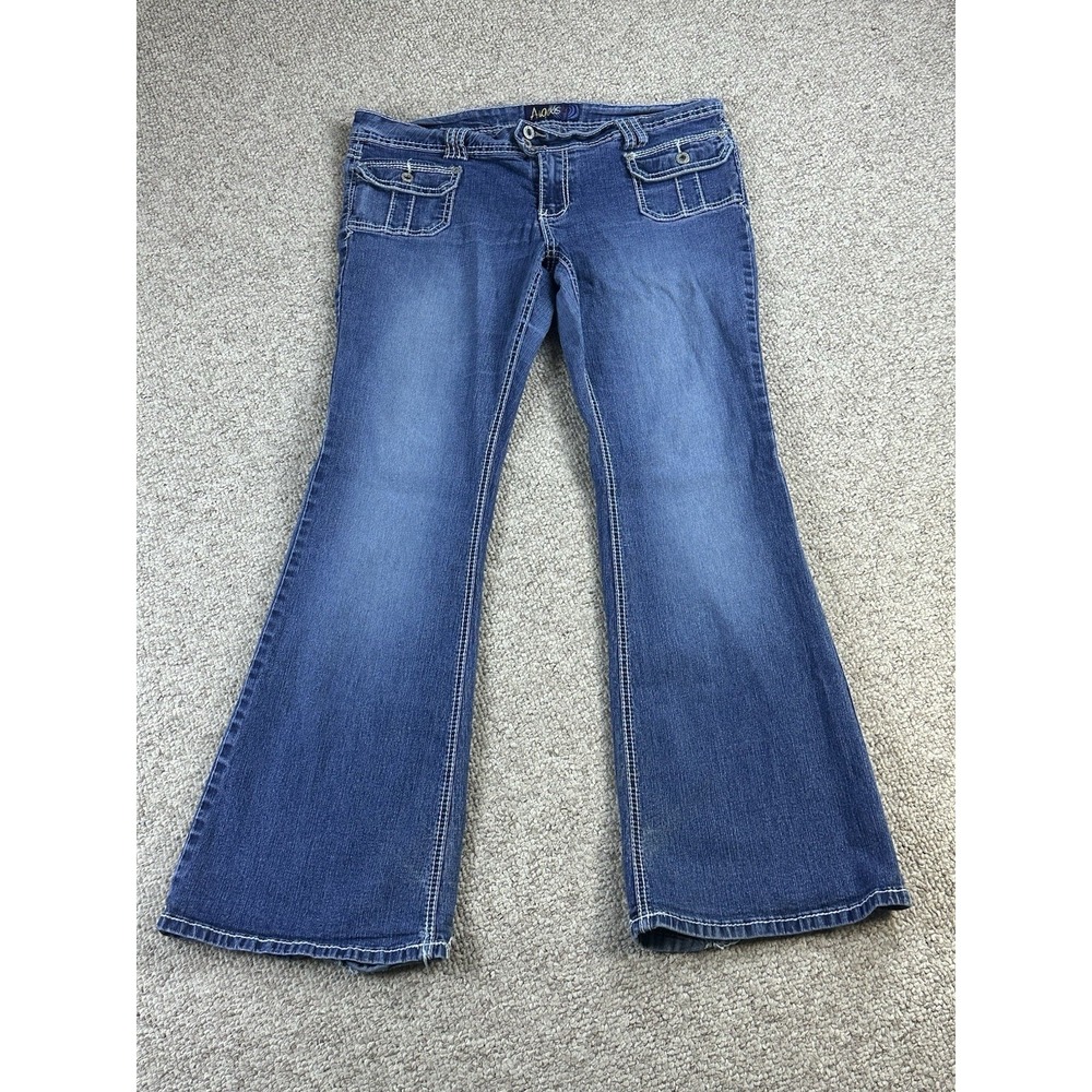 Angels Low Rise Boot Cut Women's Jeans Size 17(Actual36x30) Stretch Hipster